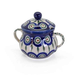 Sunshinz Giftware: Polish Pottery NZ-  Suger Bowl - New Daisy