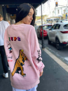 Mens Crew: Dance of the Hooligans MASH -Dick Frizzell X SUP2 Part 3 Crewneck Sweatshirt