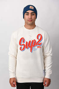 Mens Crew: 1972 Script Crew Sweater