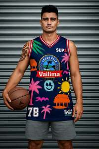 VAILIMA Tropical Basketball Singlet