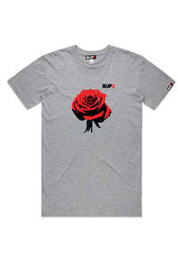 Tees: Pop Rose Tee- Grey