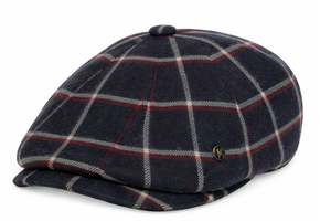 Genuine Tailored Paperboy - Navy Wool Blend Plaid
