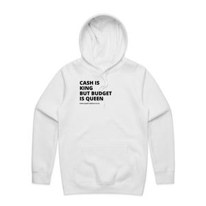 Cash is King Budget is Queen White Hoodie