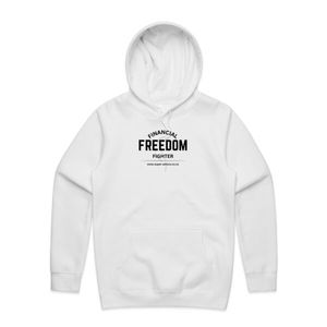 Financial Freedom Fighter White Hoodie