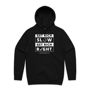 Get Rich Slow Get Rich Right Black Hoodie