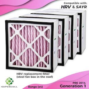 Hrv Filters: HRV RANGO 4 filter pack (Steel Box) & SAYR Compatible Generation 1 F7