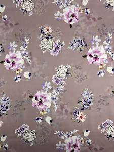 Fabric Printed Sateen: Cotton Sateen - Shadow Rose - 120cm