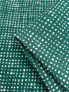 Fabric Printed Bengaline: Printed Bengaline - Green Glass - 150cm