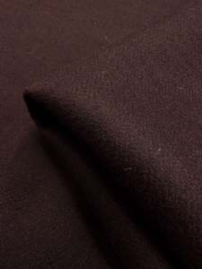 Virgin Melton Wool Fabric: Melton Wool - Fig - 155cm
