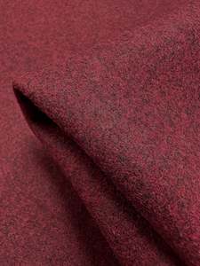 Virgin Melton Wool Fabric: Melton Wool - Tawny Port - 154cm