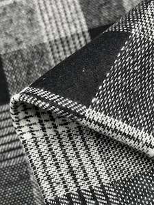 Wool Deisgner Wool Flannel: Wool Flannel - BNW Plaid - 153cm