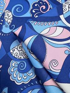 Cotton Sateen - Serenity Waves - 148cm