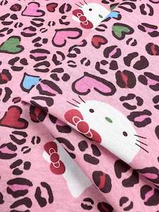 Printed Jersey: Printed Jersey - Hello - 150cm