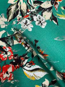 Printed Crepe Viscose - Tropic Bloom - 140cm