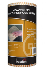 Cleaning Cloths: Bastion Roll Wipes - Brown