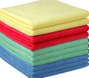Cleaning Cloths: Microfibre Gp Cloths Mixed (10)
