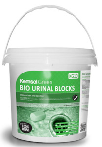 Deodorisers: Kemsol Green Bio Urinal Blocks 4kg