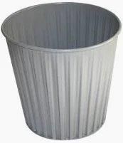 Rubbish Bags And Bins: Round Metal Office Rubbish Bin