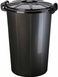 Rubbish Bags And Bins: Round Rubbish Bin