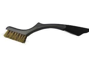 Brushes, Dusters, Floor Squeegees: Grout Fold Brush Brass Nzbc