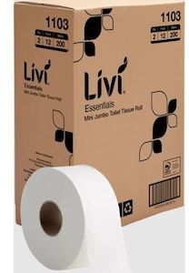 Livi Essentials Mini Jumbo Roll 2ply 200m (12)