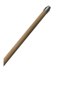 Brooms: Threaded Alloy Tip Wooden Handle