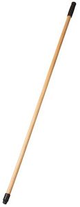 Brooms: Threaded Plastic Tip Wooden Handle 1.35 X 25mm