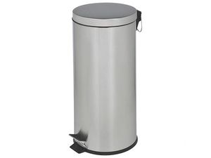 Rubbish Bags And Bins: S/steel Round Pedal Bin 20lt