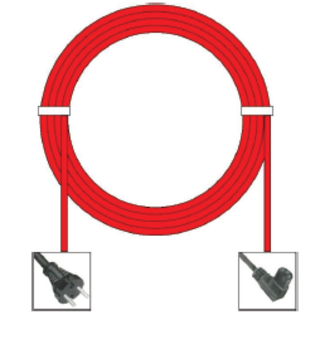 Spares & Accessories: Eye Vac C6 Plugged Powerlead 15mt
