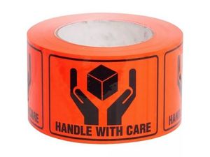 Packaging: Ripa Label Handle With Care 99 X 99 (500)