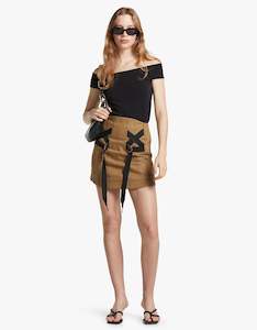 Acler: Macaulay Skirt - Hunter Green