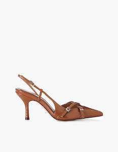 Faith Heel - Tan Crinkle