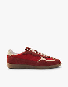 Tb.490 Rife Sheen Leather Sneakers - Red