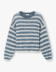 American Vintage: Womens Jumper Nenybay - Polar Melange Striped Tornado Melange