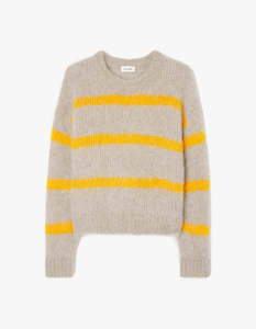 Womens Jumper - Misty Striped Jam