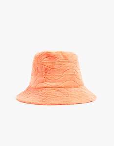 Araminta James: Wave Terry Bucket Hat - Papaya