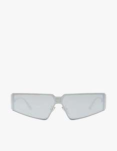 Balenciaga Eyewear: BB0192S Sunglasses - Silver