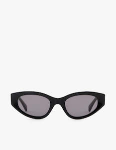 Frame 9 Sunglasses - Black/Smoke