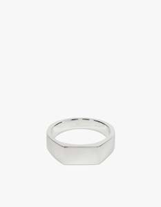 Cameron Studio: Type 003 Rectangle Signet Ring - 925 Sterling Silver