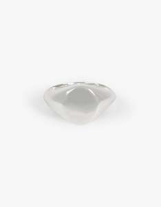 Oval Signet Ring - Sterling Silver