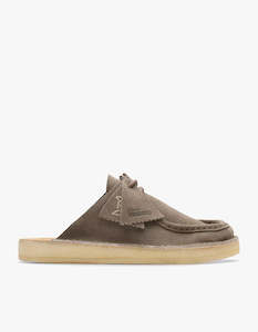 Clarks: Mens Desert Nomad Mule - Grey/Sage