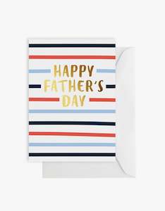 Happy Fathers Day Card - Stripe