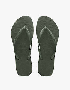 Slim Jandals - Green Olive