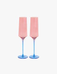 Blue Robin Champagne Glass 2 Pack Set - Blue Robin