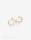 Hoop Stud Earrings - Gold Plated