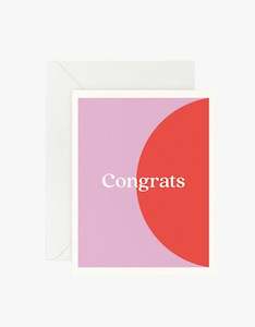 Congrats Card - Red