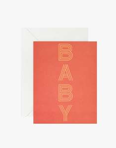 Baby Card - Red