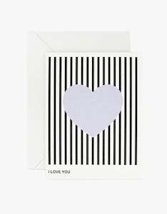 I Love You Card - Lavender Heart