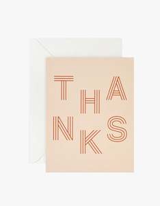 Lettuce: Thanks Card - Blush