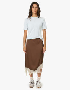Womens: Rue Maxi Skirt - Cola